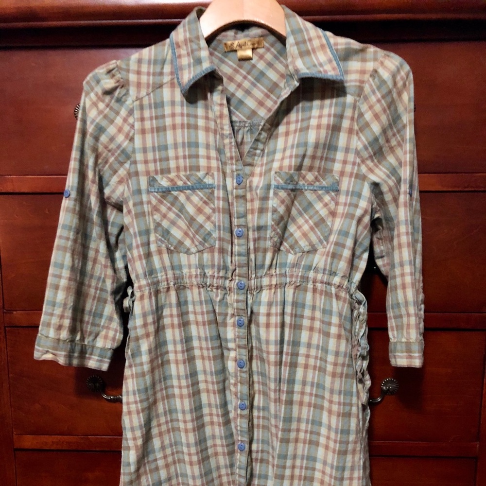 XS April Cornell shirt dress